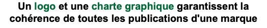 Un logo et une charte graphique garantissent la cohérence de toutes les publications d'une marque